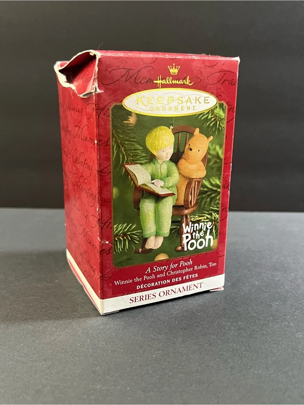 2001 A Story for Pooh Disney Christmas Hallmark Keepsake Ornament